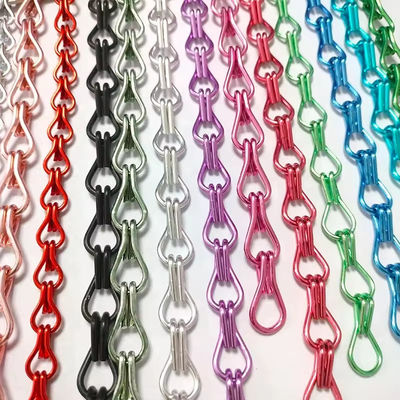 پرده ی زنجیره ای آلومینیومی پرده ی پرنده ای دوام درب های پرنده ای تهویه شده