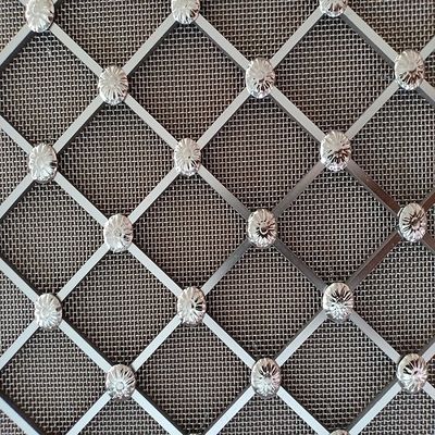 فلزی معماری بغل سیم بافندگی فولاد ضد زنگ بغل سیم بافندگی برای تزئین کابینت