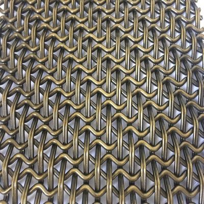 4.5mm ضخامت میش فولاد ضد زنگ براق سیم تزئینی برای درب کابینت فلزی