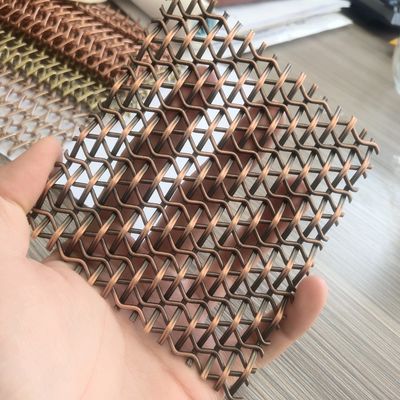 5mm Warp Pitch Decorative Wire Mesh Grilles مدل و عملکرد کامل درب کابینت