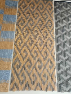 پرده زنجیری آلومینیومی سفارشی با ریل و سایر اتصالات