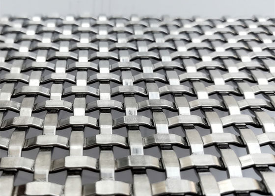2 Mesh 400 Mesh شمارش Mesh Architectural Woven Wire Mesh با 59٪ ناحیه باز