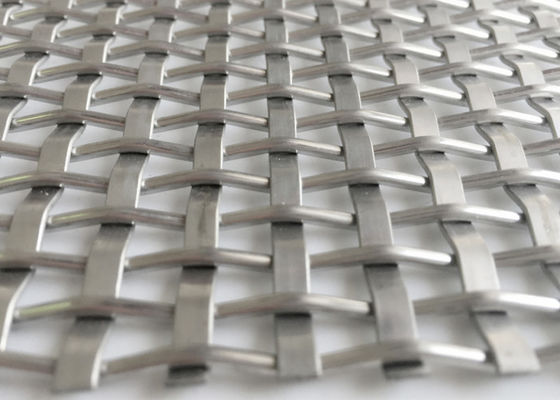 رنگ طبیعی بافت فلزی معماری Mesh برای پانل تزئینی Wire Mesh
